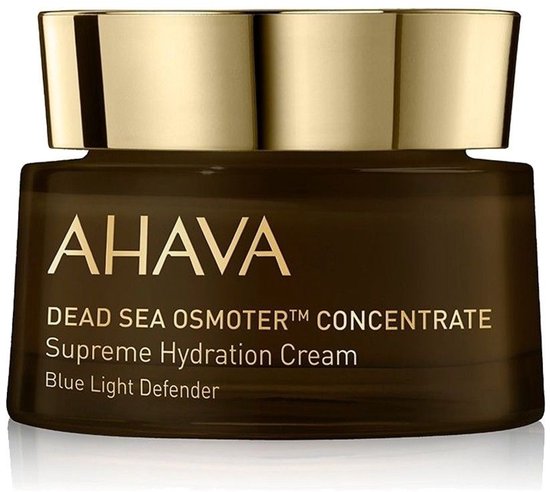 AHAVA Dode Zee Osmoter Crème | 24-Uurs Hydratatie | Blauw Licht Bescherming | Anti-rimpel Formule | Anti-Aging Dagcrème voor Mannen & Vrouwen | Moistu