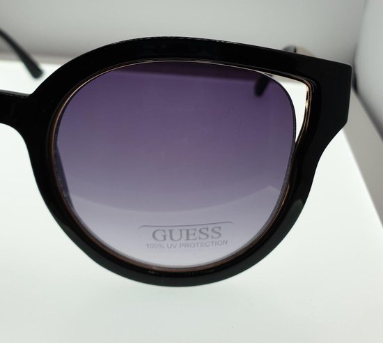Guess - GF0323 - Zonnebril - Dames - Zwart - Paarse lens