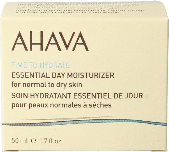 AHAVA Dagcreme voor Normale tot Droge Huid - Ultra Licht & Hydraterend | Geeft Gezonde Gloed | Voorkomt Uitdroging | Moisturizer voor een droge huid & gezicht | Gezichtscreme voor mannen & vrouwen - 50ml