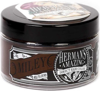 Miley Milk Tea Brown. semi permanente haarverf bruin - 115 ml - Hermans Amazing Haircolor