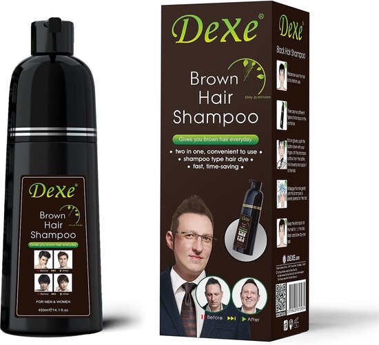 Dexe - Bruin haar shampoo - In 5 minuten gekleurd - 400 ml