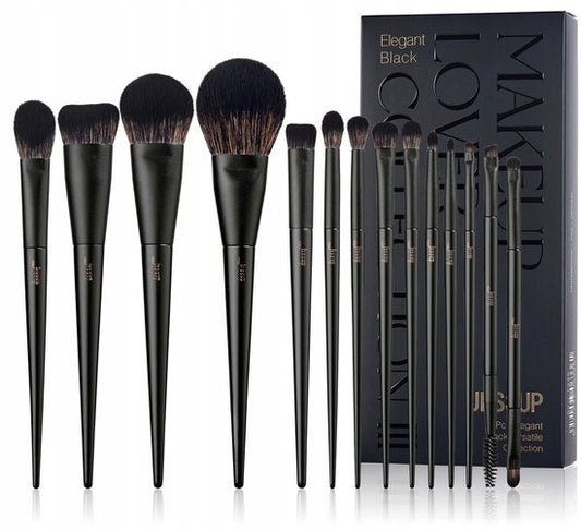 Jessup Makeup Lover Zwart Versa T336 - 14-delige penselenset