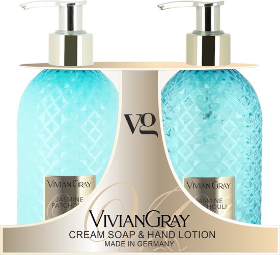 Jasmine & Patchouli Cream Soap & Hand Lotion Set - Kosmetická Sada Péce O Ruce