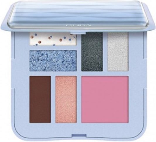 Pupa Milano - Eyeshadow Palette Light Blue - Waves - 7 delig