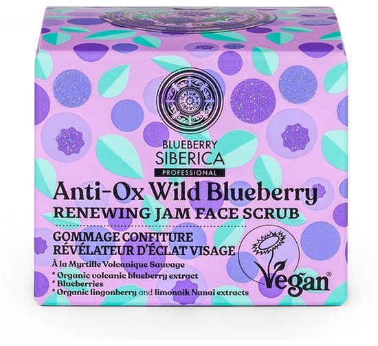 Natura Siberica Bosbes Siberica Radiance Revealing Jam Gezichtsscrub 50 ml