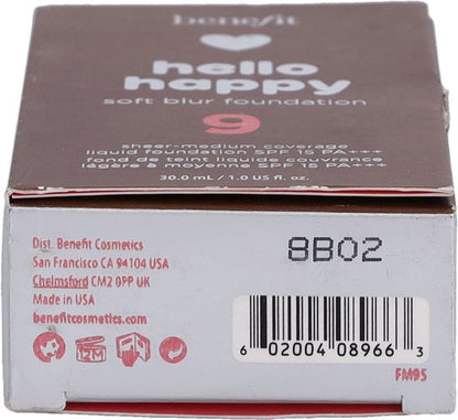 Benefit Hello Happy Soft Blur Foundation 9 Deep Neutral 30 ml