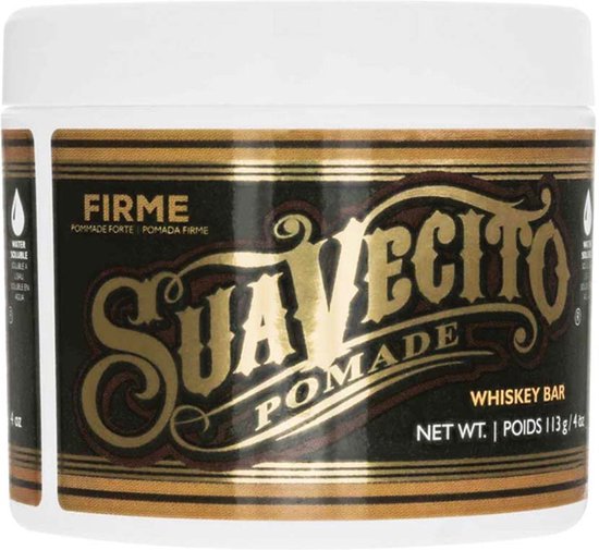 Suavecito Pomade Firme Hold Whiskey Bar 113 gr. . Water Based Pomade