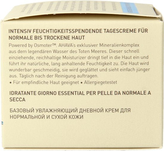 AHAVA Dagcreme voor Normale tot Droge Huid - Ultra Licht & Hydraterend | Geeft Gezonde Gloed | Voorkomt Uitdroging | Moisturizer voor een droge huid & gezicht | Gezichtscreme voor mannen & vrouwen - 50ml