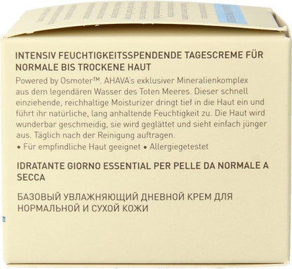 AHAVA Dagcreme voor Normale tot Droge Huid - Ultra Licht & Hydraterend | Geeft Gezonde Gloed | Voorkomt Uitdroging | Moisturizer voor een droge huid & gezicht | Gezichtscreme voor mannen & vrouwen - 50ml