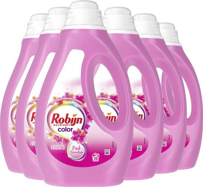 Robijn Color Pink Sensation Vloeibaar Wasmiddel 6x 20 wasbeurten