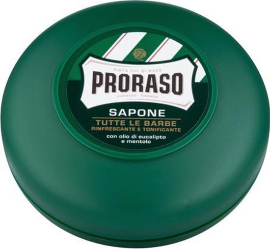 Proraso - Green Shaving Soap - Osvežující mýdlo na holení s eukalyptem - 75ml