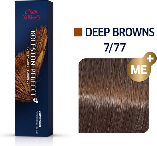 Wella Professionals Koleston Perfect Me+ - Haarverf - 7/77 Deep Browns - 60ml