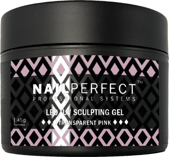 NailPerfect LED/UV Sculpting Gel Transparent Pink - 45gr