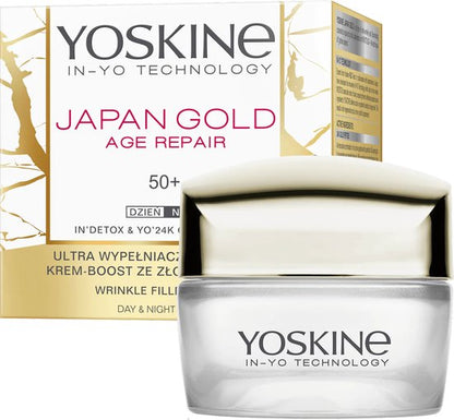Yoskine Japan Gold Dag- en Nachtcrème 50+, 50ml
