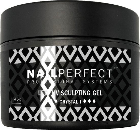 NailPerfect LED/UV Sculpting Gel Crystal I - 45gr
