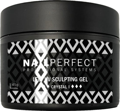 NailPerfect LED/UV Sculpting Gel Crystal I - 45gr