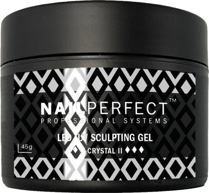 NailPerfect LED/UV Sculpting Gel Crystal II - 45gr