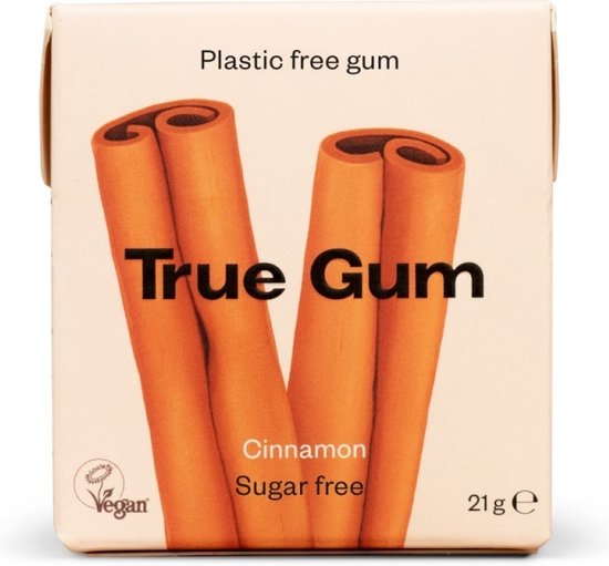 True Gum Cinnamon suikervrij 21 Gram