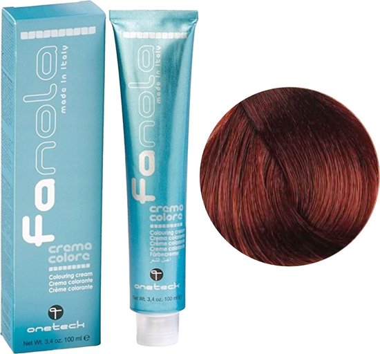 Fanola Cream Color - 100 ml - 5.46 Light Chestnut Copper Red