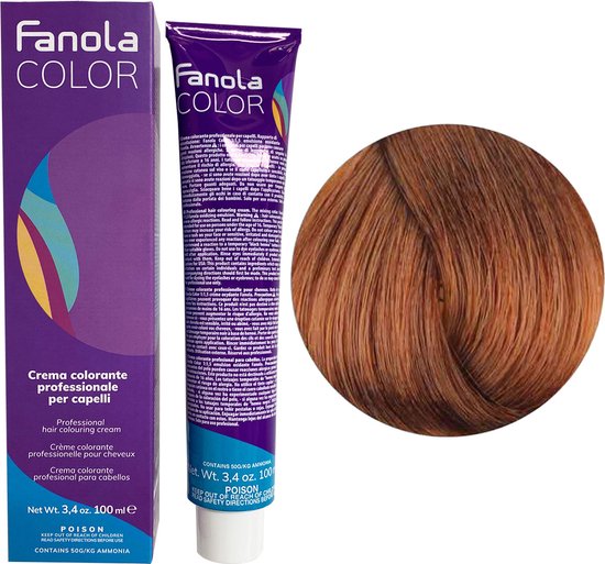 Fanola Cream Color - 100 ml - 8.34 Light Blonde Golden Copper