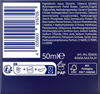 NIVEA Vital Stralende Nachtcrème Gezicht - Anti-rimpel Crème - Voedende Crème - met Creatine & Calcium - 50ml