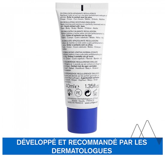 Uriage - Smoothing emulsion for seborrheic dermatitis DS (Regulating Care ) 40 ml - 40ml