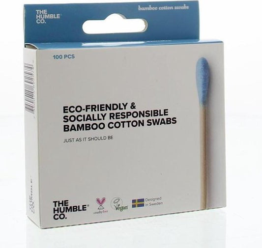 Bamboe Wattenstaafjes Humble Brush Blauw