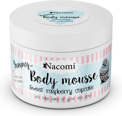 Nacomi Body Mousse Sweet Raspberry Cupcake 180ml.