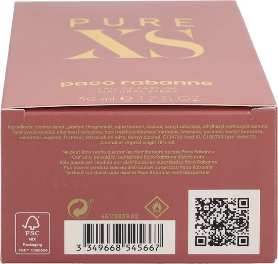 Paco Rabanne Pure XS for Her 50 ml Eau de Parfum - Damesparfum