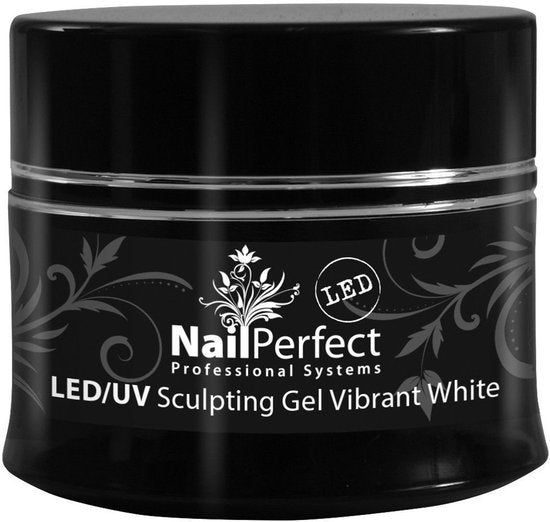 NailPerfect LED/UV Sculpting Gel Vibrant White - 14gr