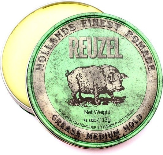 Reuzel - Green Grease Medium Hold Haarwax - 113 gram