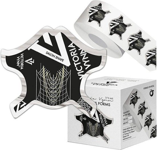 Victoria Vynn Sjablonen - Salon Nail Forms  Zwart 100 St.