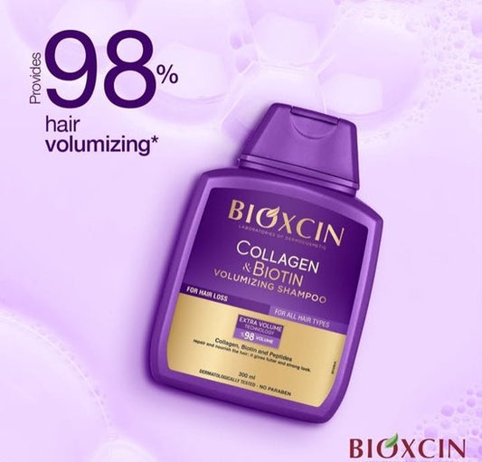 Bioxcin Collageen & Biotine Volume Shampoo - 300ml - Tegen Haaruitval - Volume Shampoo