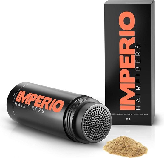IMPERIO Premium Haarvezels Middenblond - Kaalheid Mannen - Alopecia Vrouwen - 100% onzichtbaar