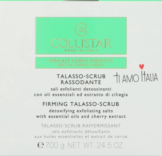 Collistar Firming Talasso Scrub With Essential Oils And Cherry Extract