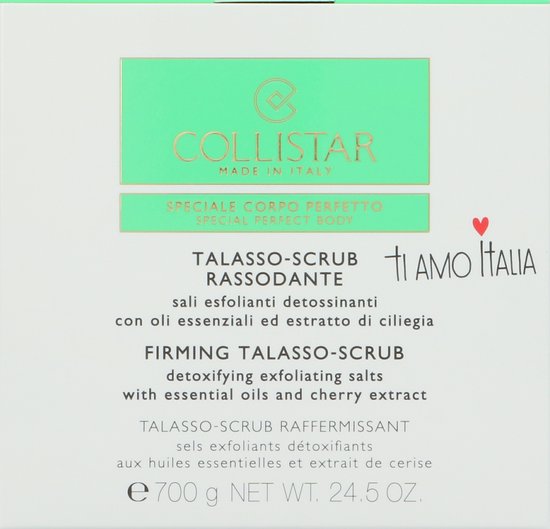Collistar Firming Talasso Scrub With Essential Oils And Cherry Extract