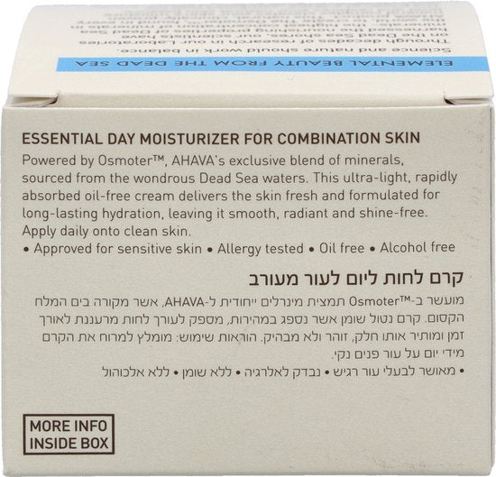 AHAVA Dagcreme | Olievrije Hydratatie voor Gecombineerde Huid | Minimaliseert Poriën & Anti-Glans | Moisturizer voor een droge huid & gezicht | Gezich