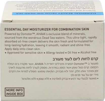 AHAVA Dagcreme | Olievrije Hydratatie voor Gecombineerde Huid | Minimaliseert Poriën & Anti-Glans | Moisturizer voor een droge huid & gezicht | Gezich