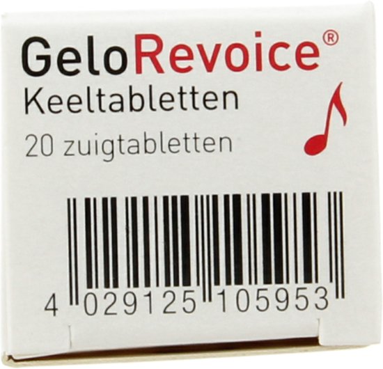 GeloRevoice- 20 zuigtabletten - voor bescherming van het mondslijmvlies en keelholte