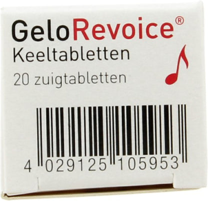 GeloRevoice- 20 zuigtabletten - voor bescherming van het mondslijmvlies en keelholte