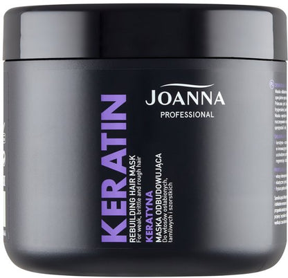 Joanna Professional - Keratin Rebuilding Hair Restoring Mask For Hair Weakened From Keratin 500G