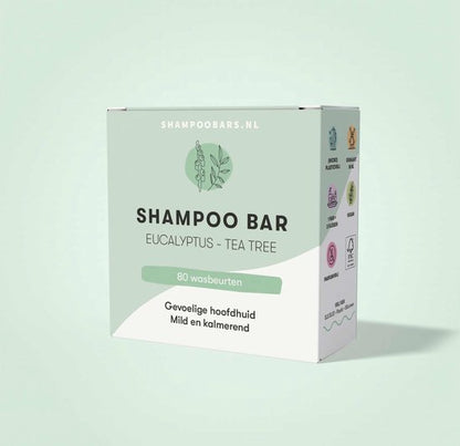 ShampooBars - Shampoo Bar Eucalyptus - Tea Tree Gevoelige hoofdhuid - 60gr