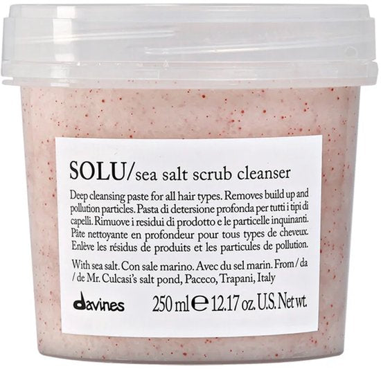 Davines SOLU Sea Salt Scrub Cleanser 250 ml