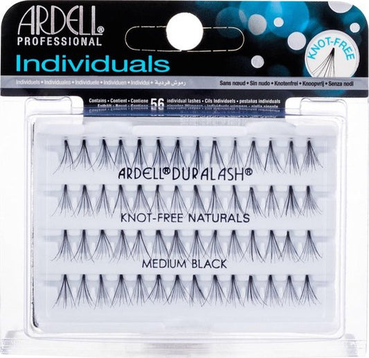 Ardell | Duralash Naturals Individual Lashes Medium | Black, Natuurlijke Individuele Nepwimpers (Zwart)