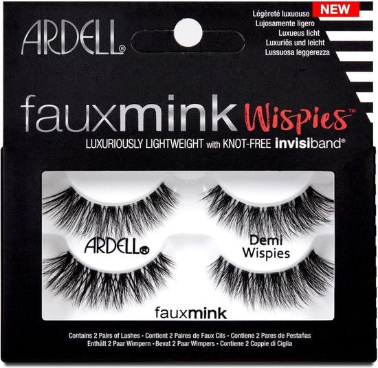 Ardell | Faux Mink Demi Wispies | Twin Pack, zwart