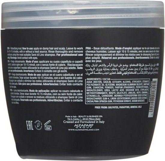 Mask Semi Di Lino Sublime Detoxifying Mud Alfaparf Milano (500 ml)