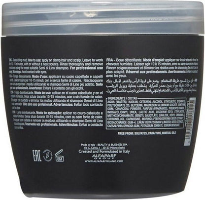 Mask Semi Di Lino Sublime Detoxifying Mud Alfaparf Milano (500 ml)