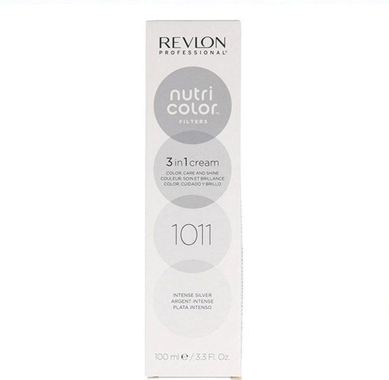 Permanente kleurcrème Revlon Nutri Color 1011 - Intense Silver 3 in 1 (100 ml)