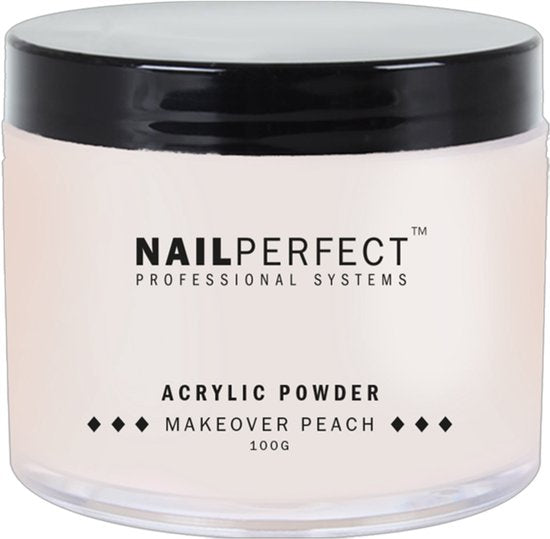 Nail Perfect - Makeover Acrylic Powder - Peach - 100 gr
