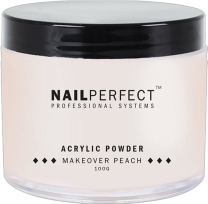 Nail Perfect - Makeover Acrylic Powder - Peach - 100 gr